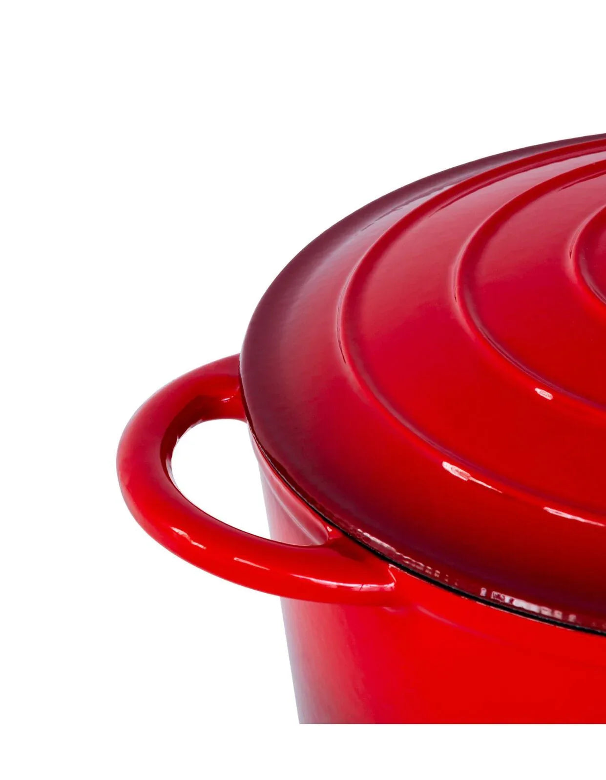 26cm Enamelled Cast Iron French Oven Casserole (4.7L) - Red - Mekamart Australia