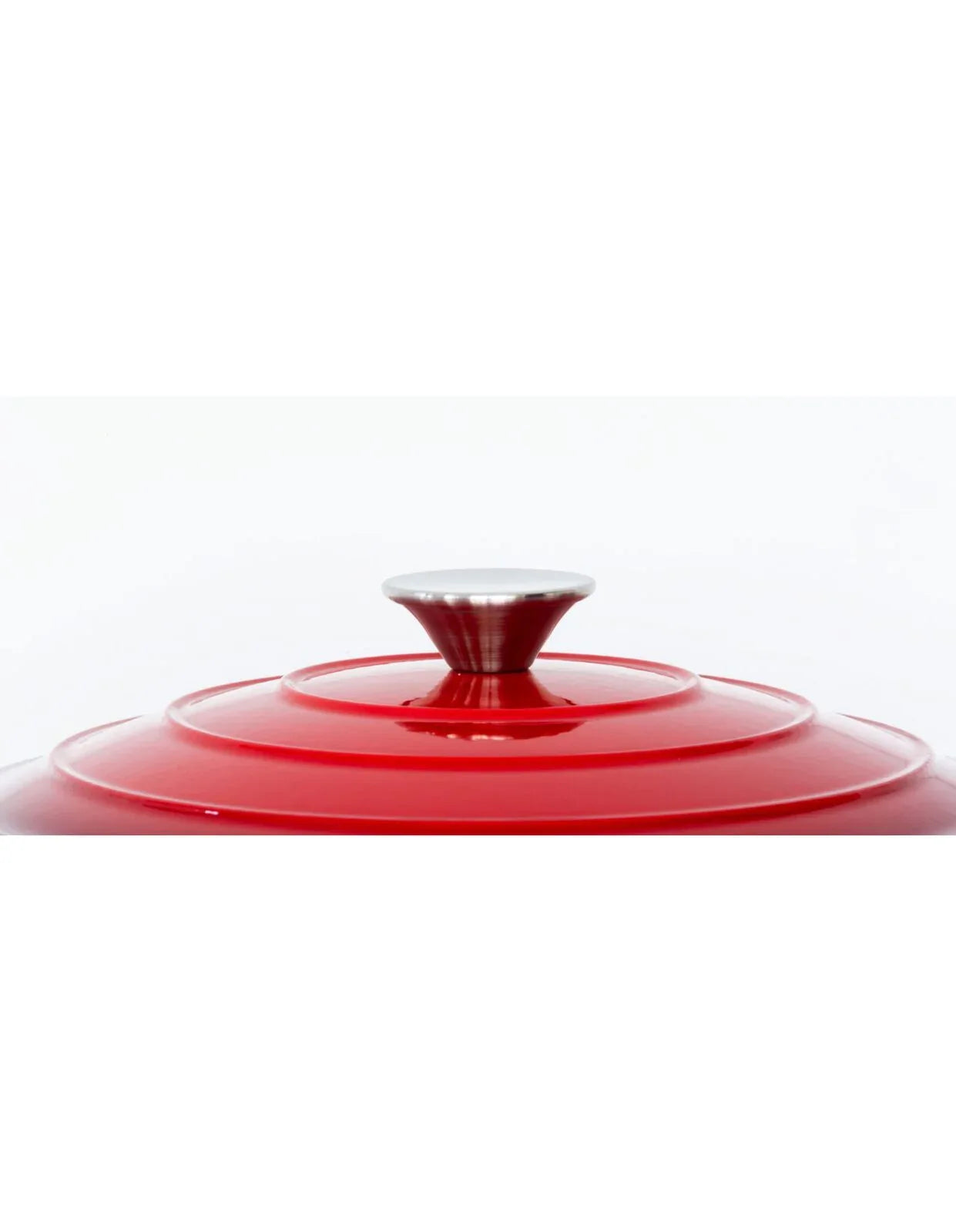 26cm Enamelled Cast Iron French Oven Casserole (4.7L) - Red - Mekamart Australia