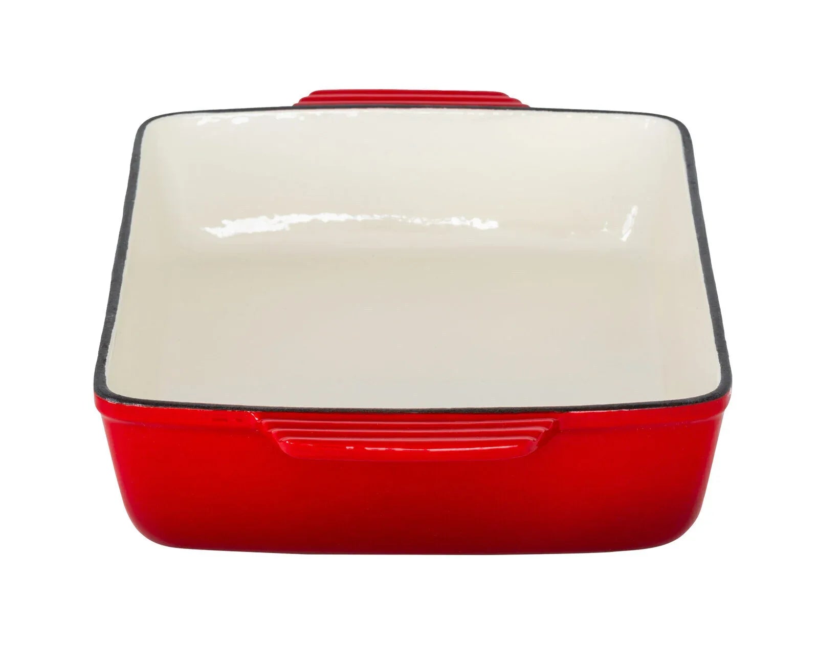 Enamelled Cast Iron 38.5x23cm Rectangular Roaster (3.4L) - Red - Mekamart Australia