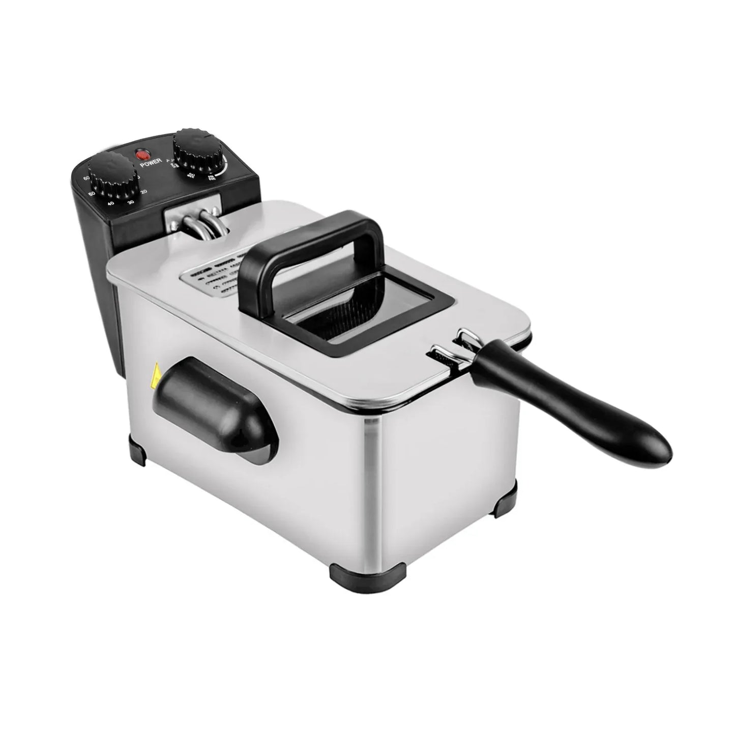 3.8L Deep Fryer with Timer Control Knob and Thermal Safety Device - Mekamart Australia