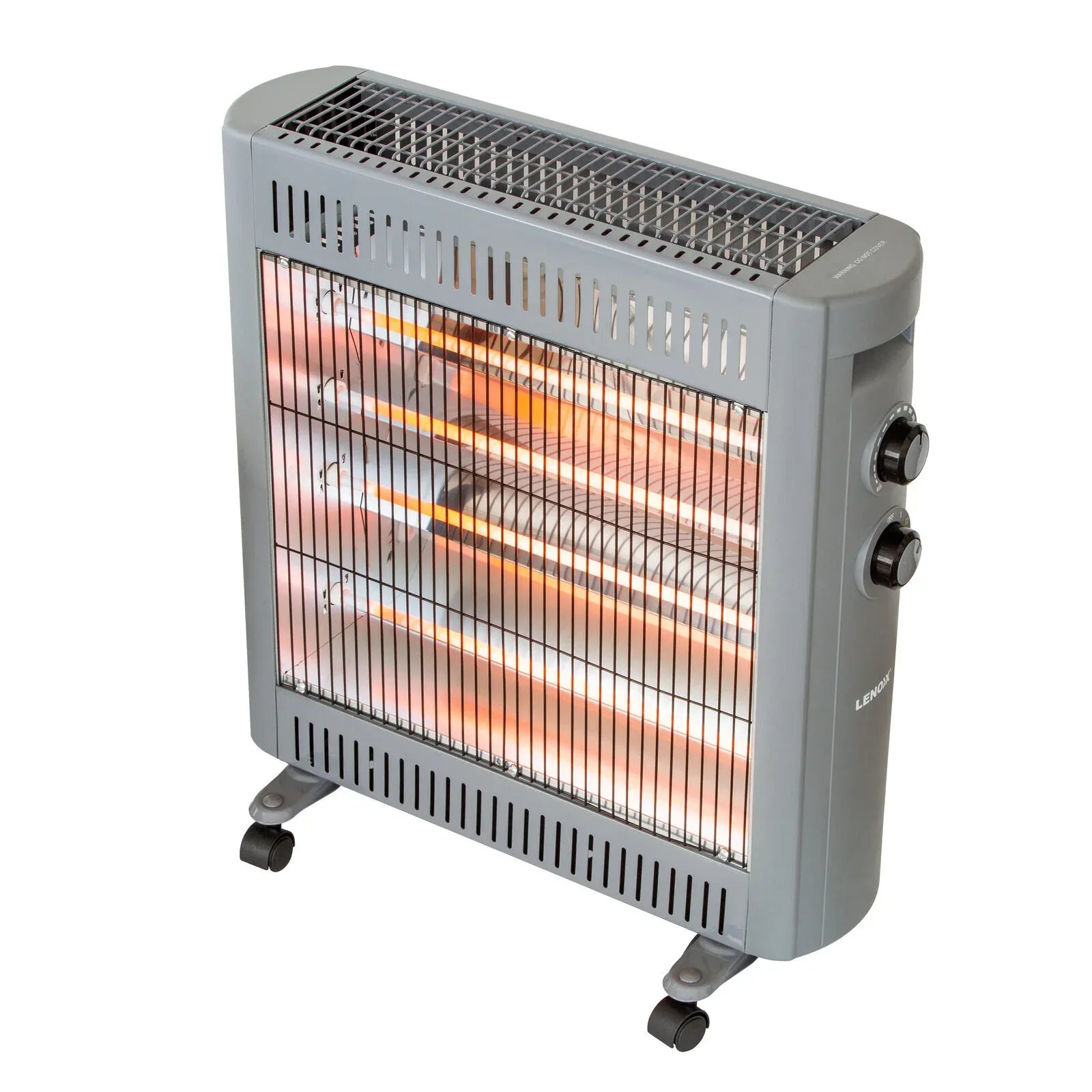 2200W Quartz Infrared Radiant Heater with Adjustable Thermostat and 2 Power Settings - Mekamart Australia