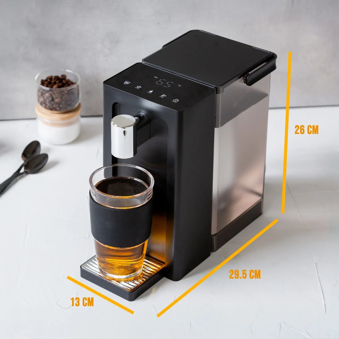 Instant Hot Water Dispenser 3L - One-Touch Operation with Adjustable Temperature & Cup Sizes - Mekamart Australia