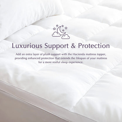 Hypoallergenic, Antibacterial w/ 100% Microfiber filling Mattress Topper - KING - Mekamart Australia