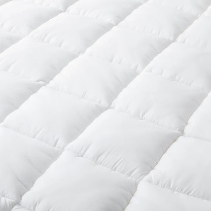 Hypoallergenic, Antibacterial w/ 100% Microfiber filling Mattress Topper - KING - Mekamart Australia