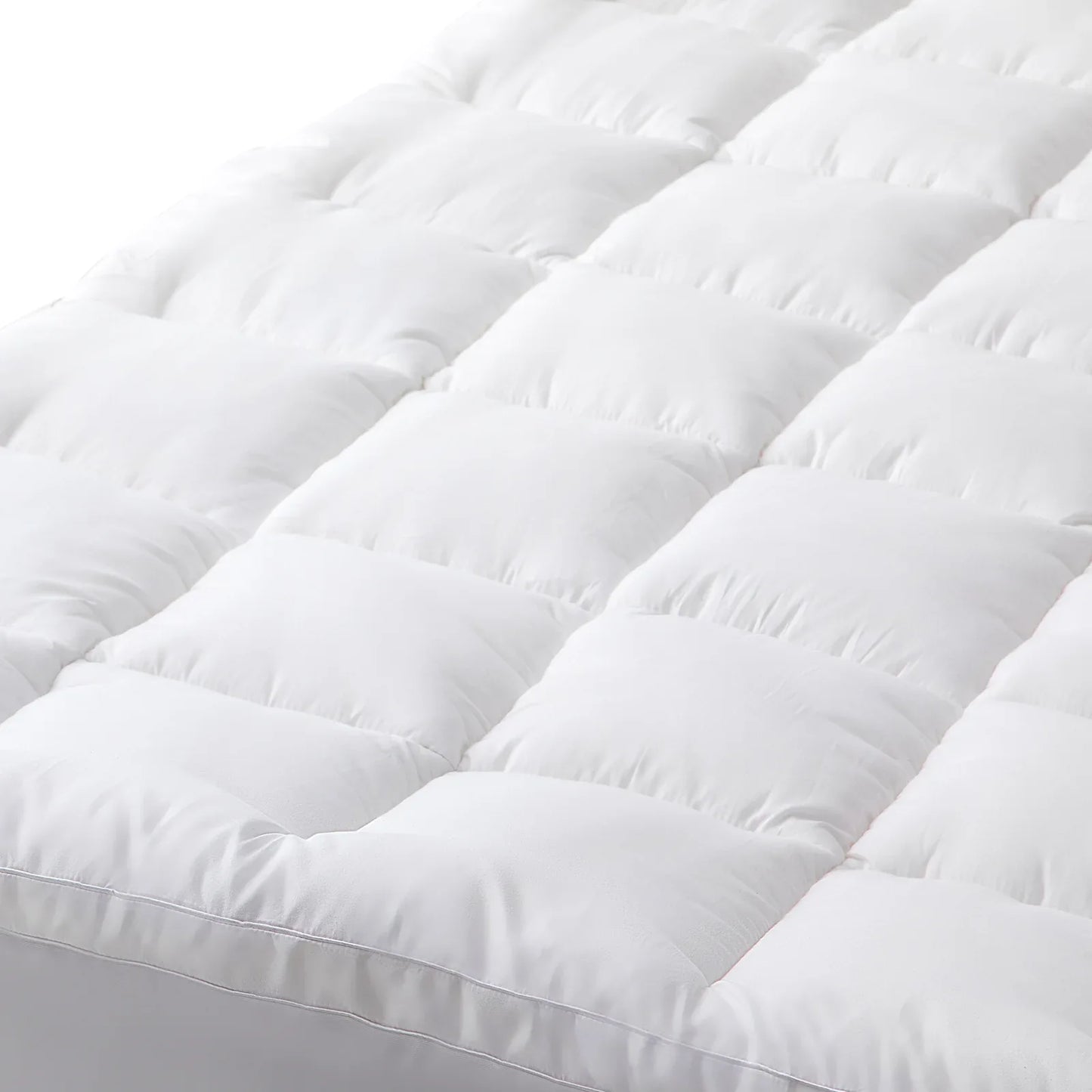 Hypoallergenic, Antibacterial w/ 100% Microfiber filling Mattress Topper - KING - Mekamart Australia