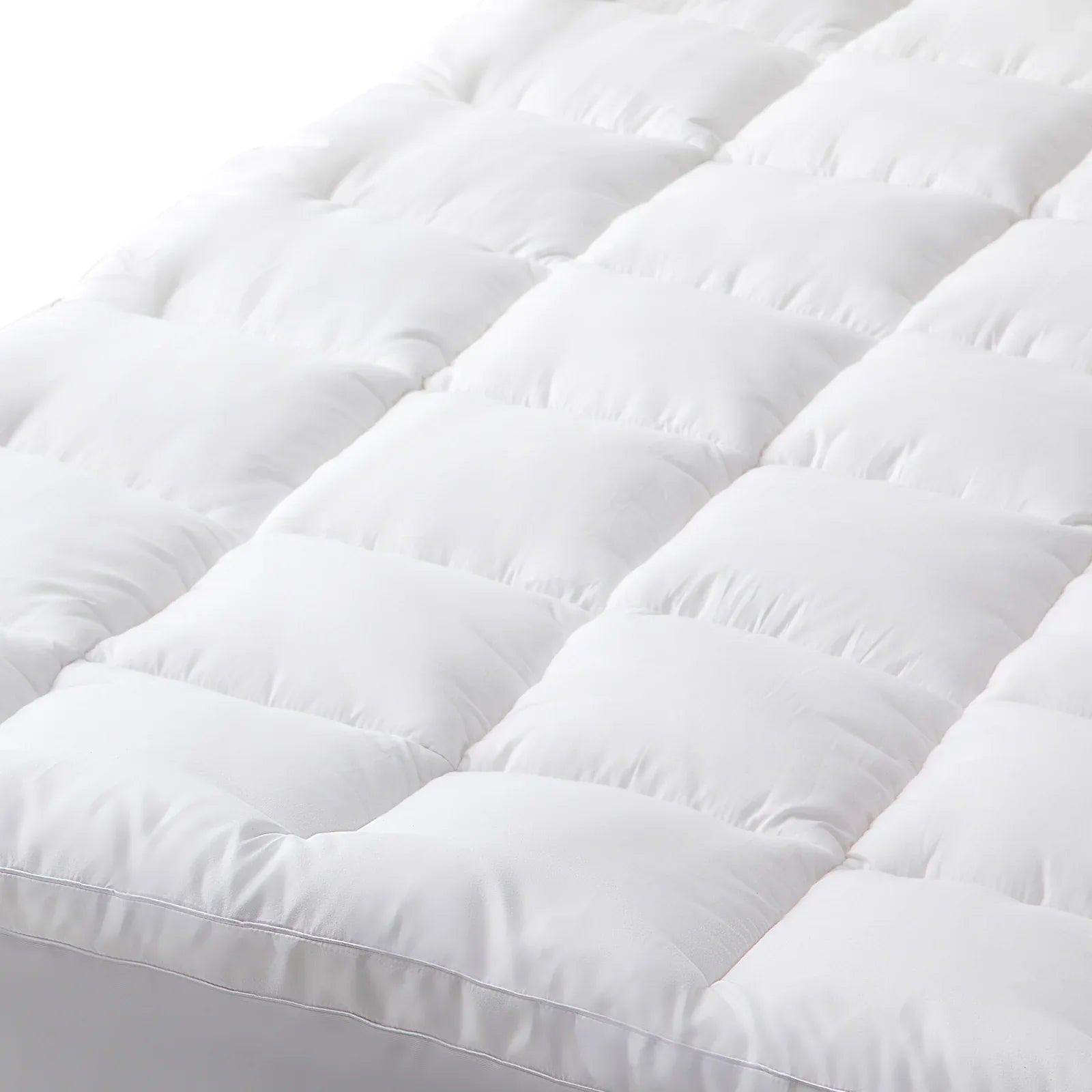 Hypoallergenic, Antibacterial w/ 100% Microfiber filling Mattress Topper - KING - Mekamart Australia
