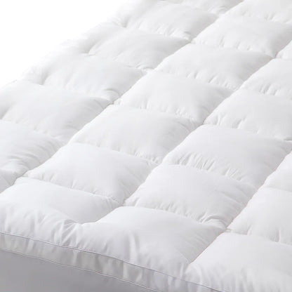 Hypoallergenic, Antibacterial w/ 100% Microfiber filling Mattress Topper - KING - Mekamart Australia