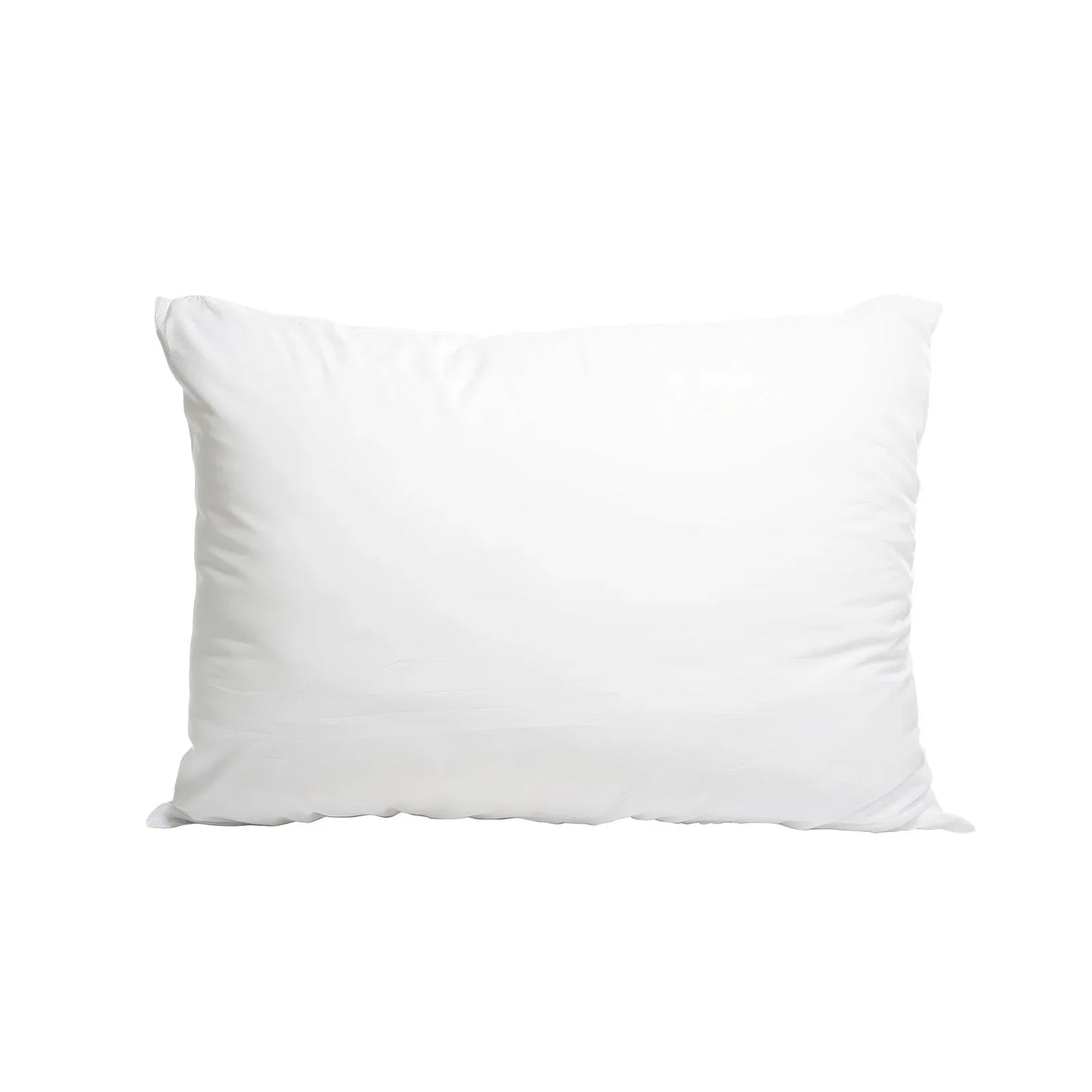 100 Percent Cotton Pillow Cover with 800g Poly Fill, Hypoallergenic, Antibacterial, and Cooling Technology 2 PK - Mekamart Australia