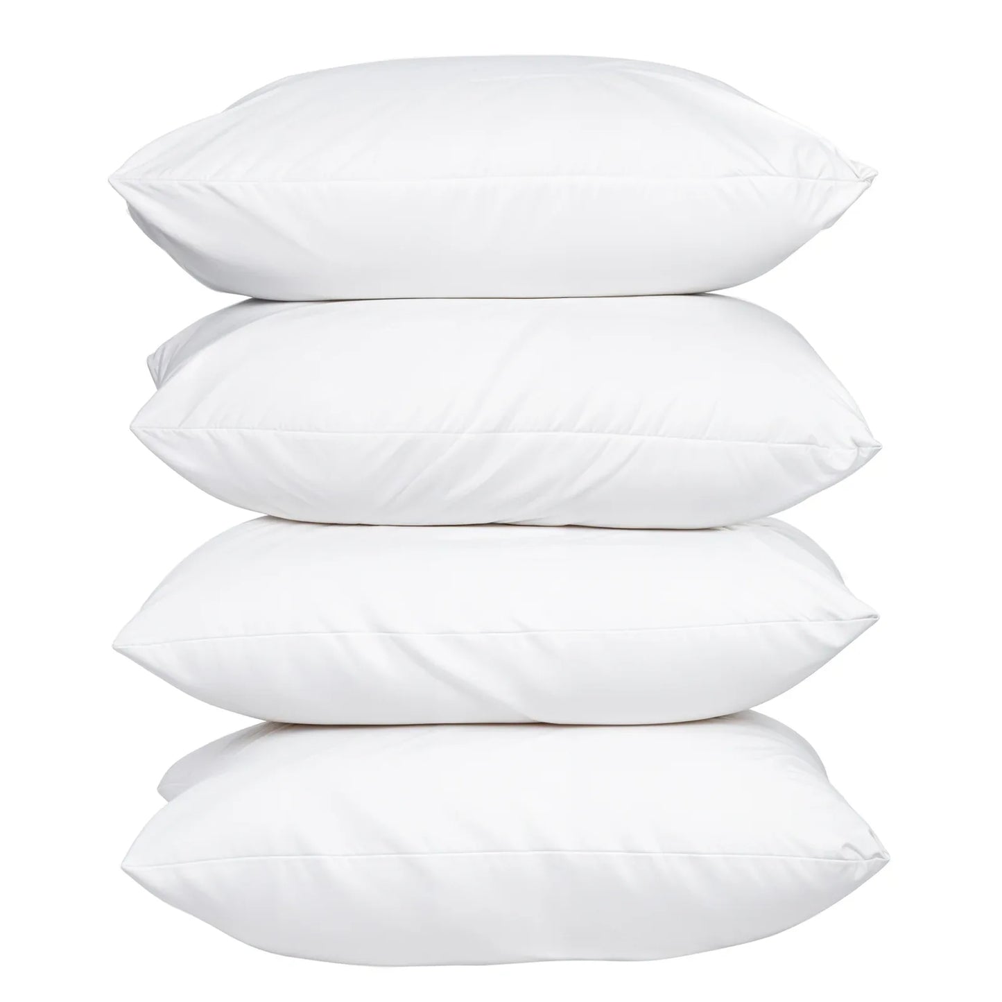 100 Percent Cotton Pillow Cover with 800g Poly Fill, Hypoallergenic, Antibacterial, and Cooling Technology 4 PK - Mekamart Australia