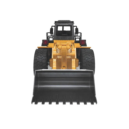 Remote Control Model Bulldozer Truck (Yellow), Driving Cab and Scoop - Mekamart Australia