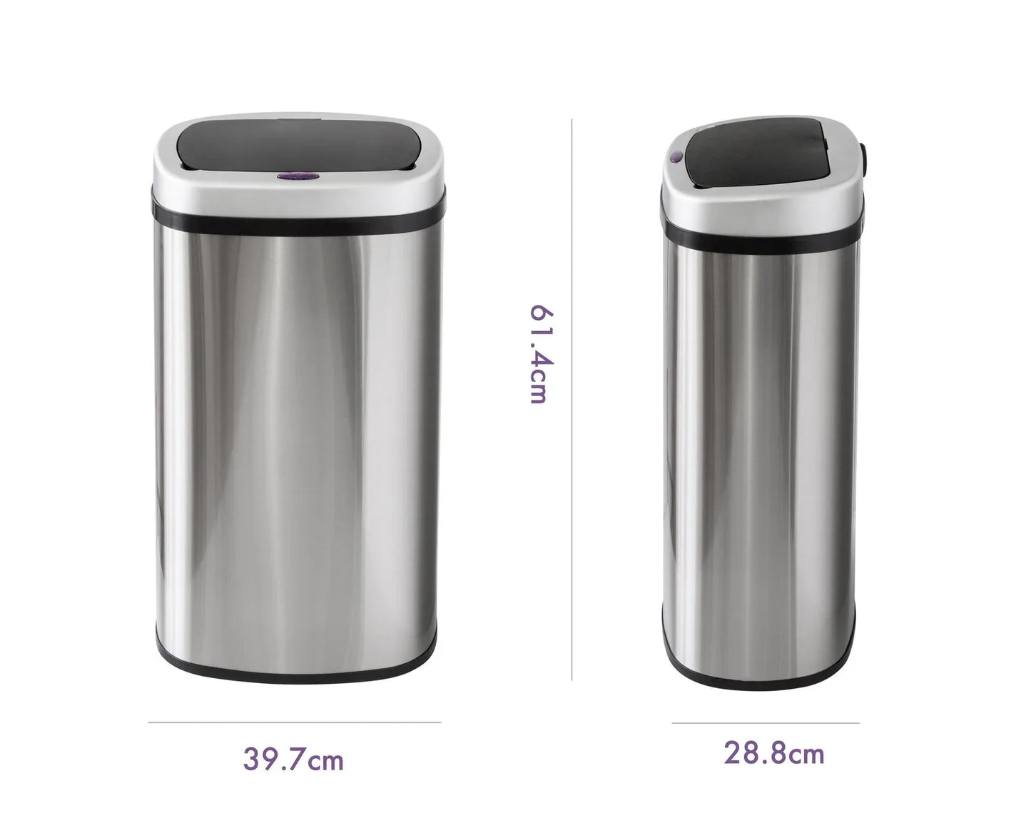 50L Stainless Steel Motion Sensor Rubbish Bin - Mekamart Australia