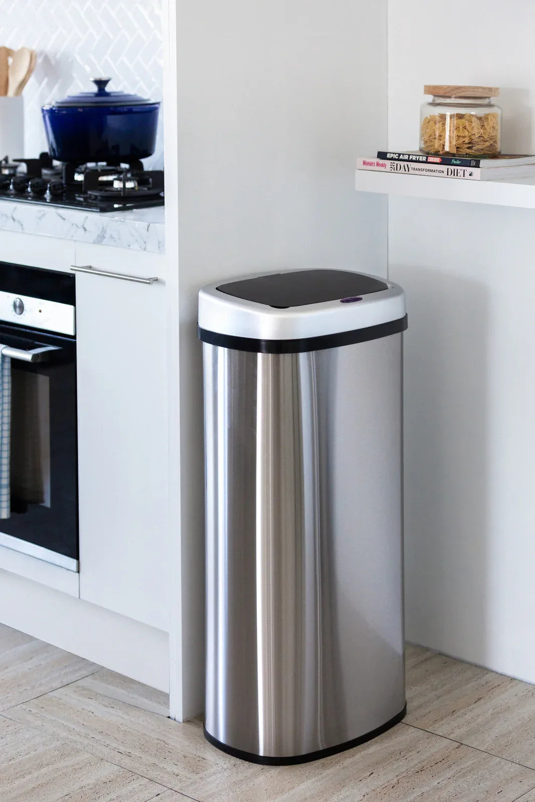 70L Stainless Steel Motion Sensor Rubbish Bin - Mekamart Australia