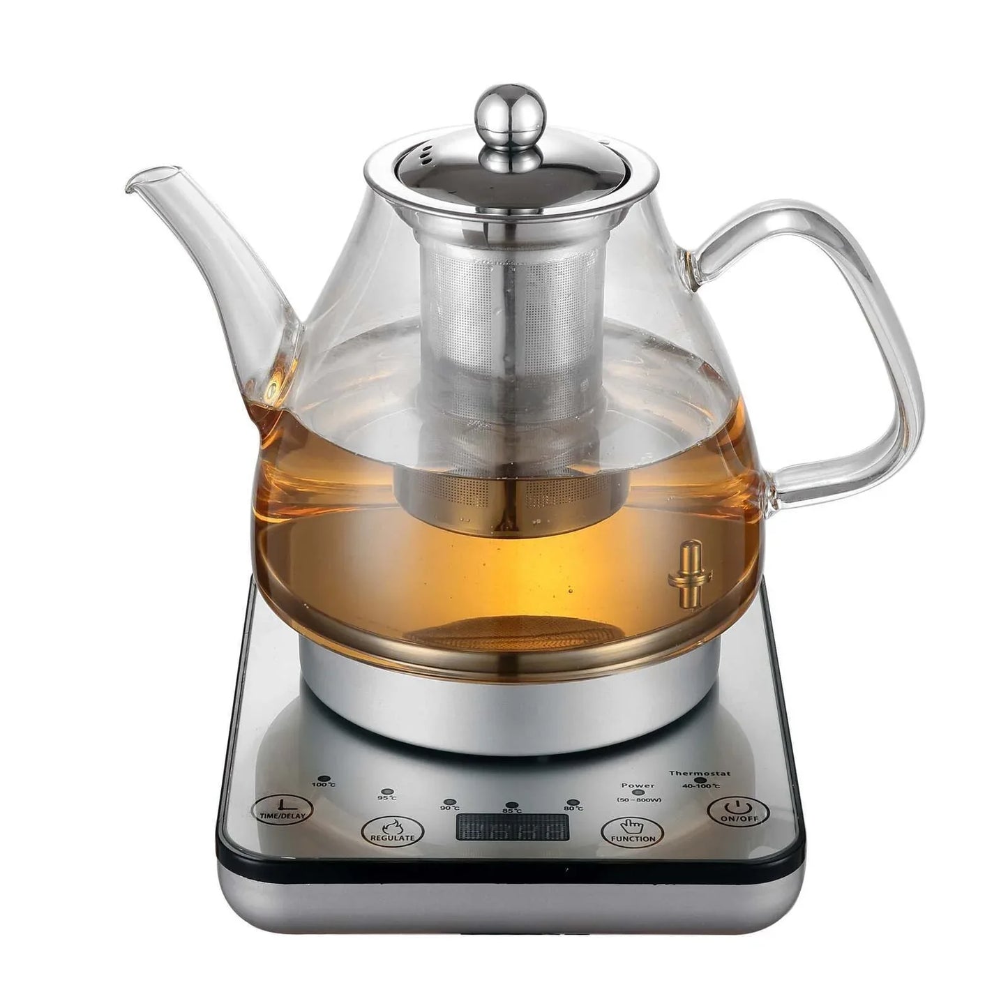 1.2L Digital Glass Kettle w/ Electric Tea Pot & Infuser 800W - Mekamart Australia