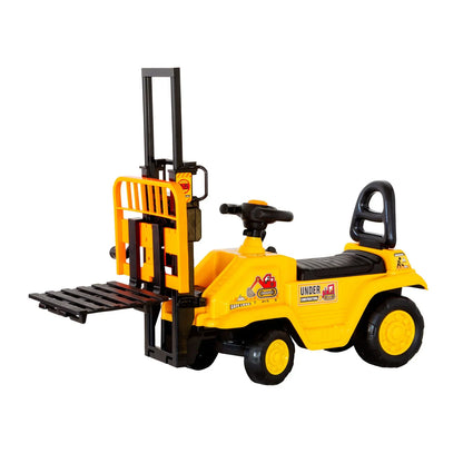 Kids Manual Forklift Ride-On with Working Mast Lift and Pallet - Mekamart Australia