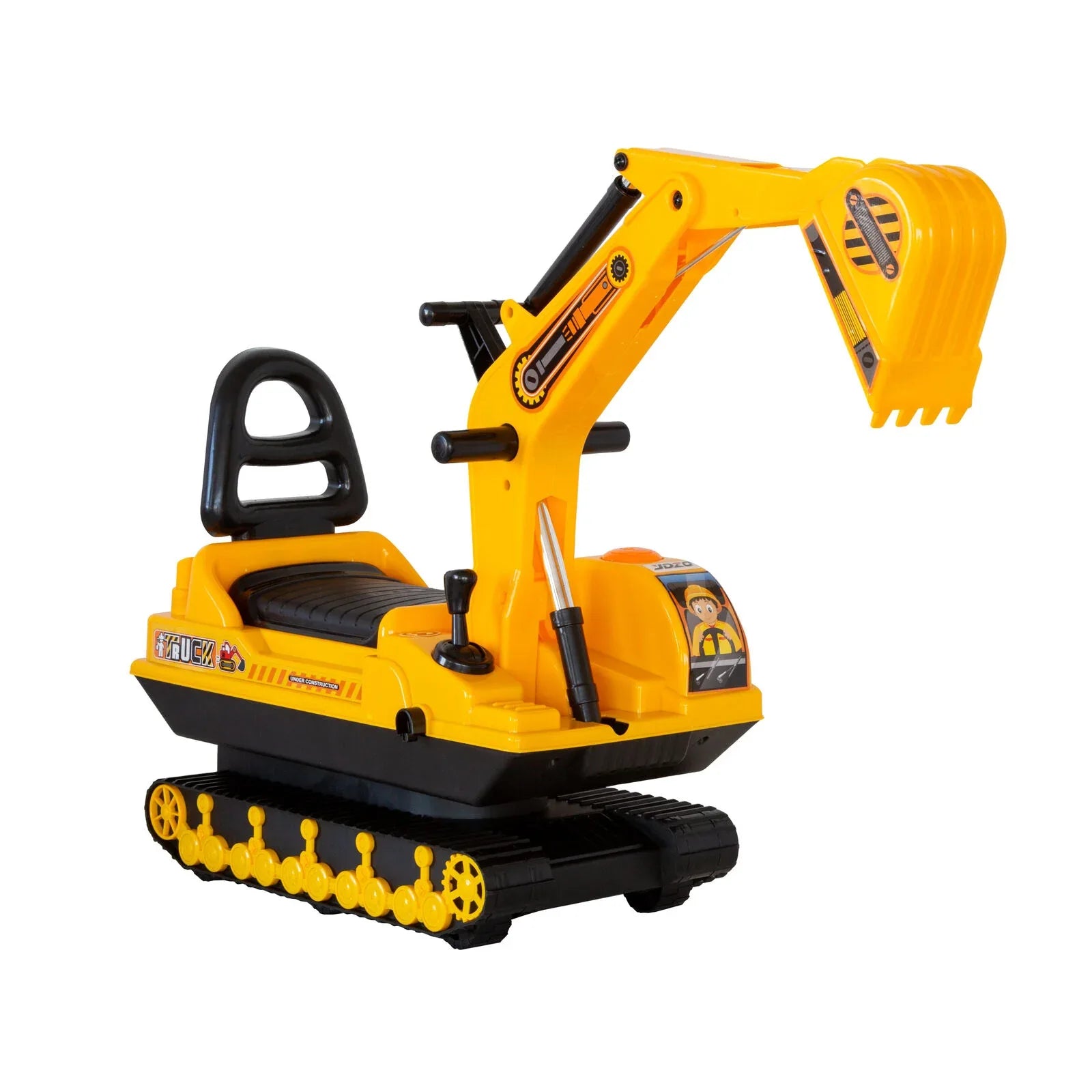 Ride-on Children's Excavator w/ Sturdy Track and Dual Operation Levers to Scoop - Mekamart Australia