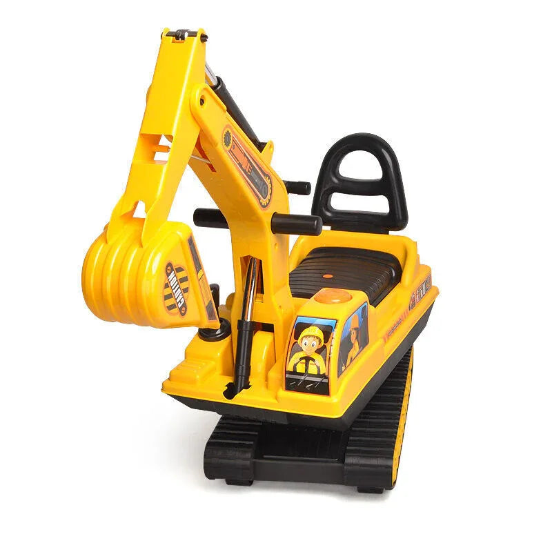 Ride-on Children's Excavator w/ Sturdy Track and Dual Operation Levers to Scoop - Mekamart Australia