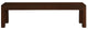 Tilda Solid Mahogany Timber Bench (Mahogany) - Mekamart Australia