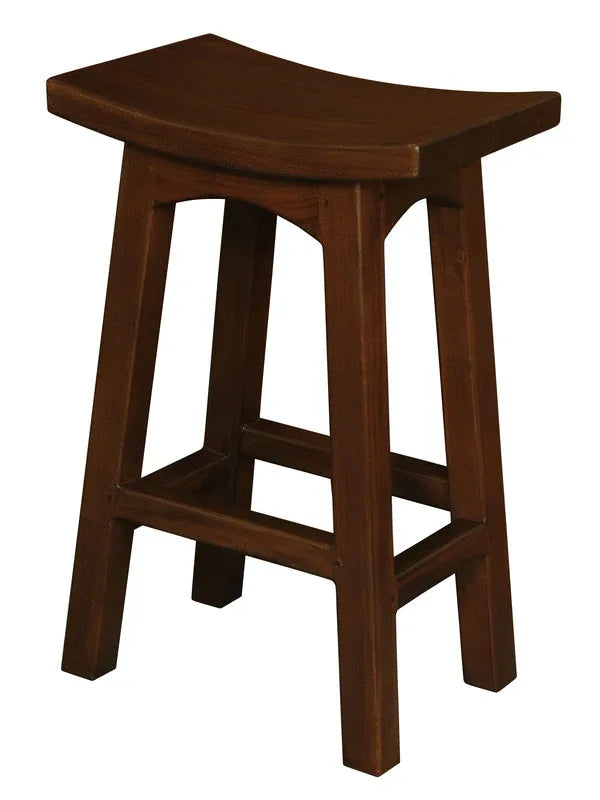 Tokyo Timber Kitchen Counter Stool (Mahogany) - Mekamart Australia