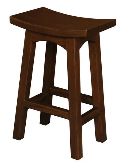 Tokyo Timber Kitchen Counter Stool (Mahogany) - Mekamart Australia