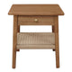 Kelly 1-Drawer Bedside Table (Almond) - Mekamart Australia