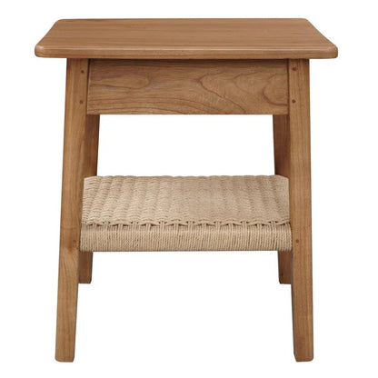 Kelly 1-Drawer Bedside Table (Almond) - Mekamart Australia