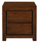 Amsterdam 2 Drawer Bedside Table (Mahogany) - Mekamart Australia