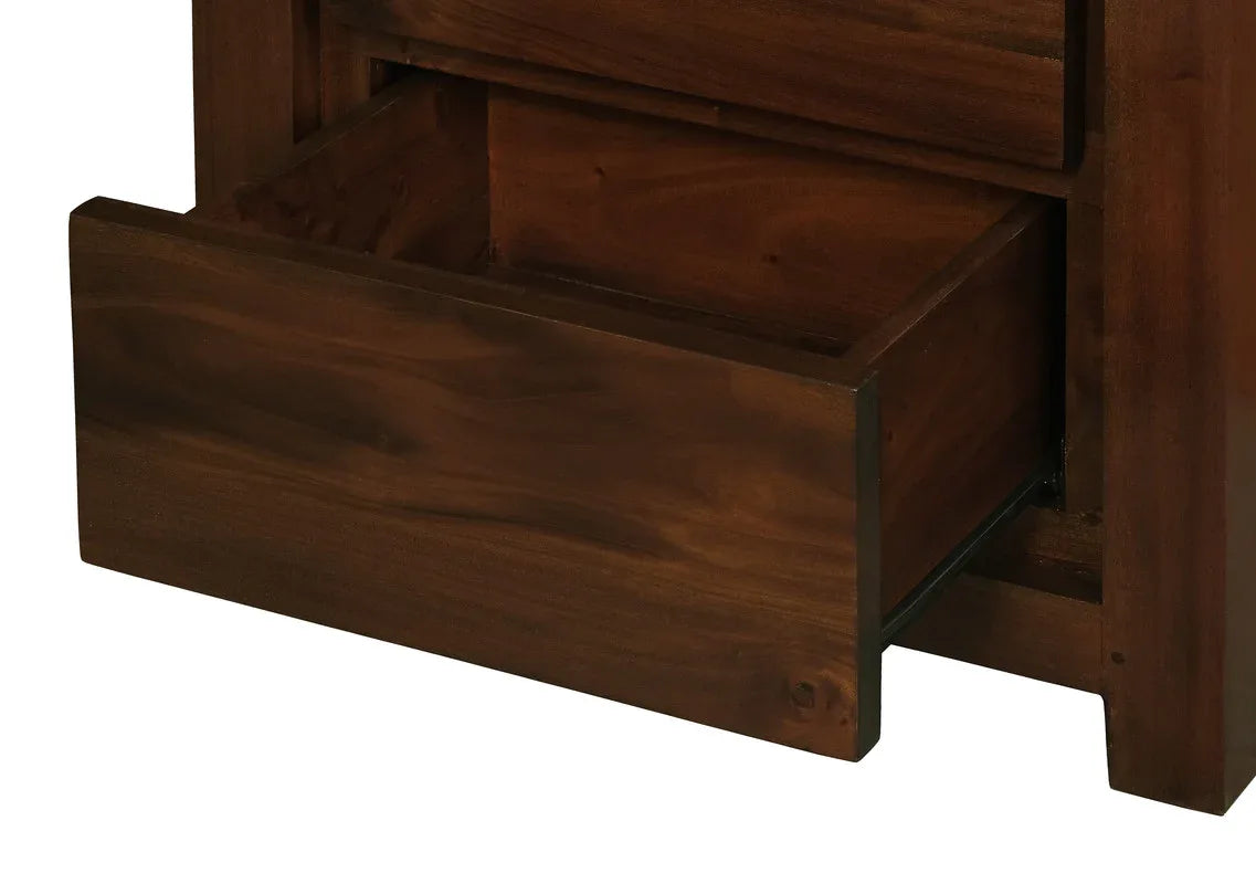 Amsterdam 2 Drawer Bedside Table (Mahogany) - Mekamart Australia