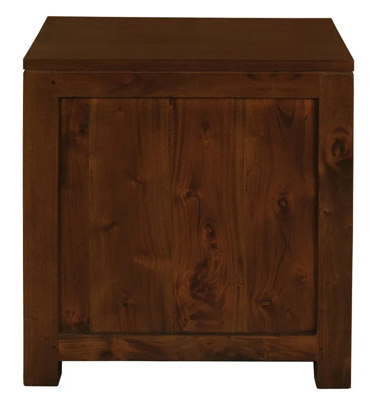 Amsterdam 2 Drawer Bedside Table (Mahogany) - Mekamart Australia