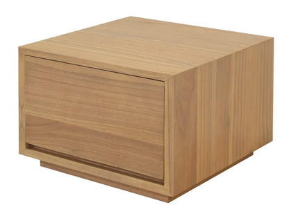 Oscar 1 Drawer Low Bedside Table (Natural) - Mekamart Australia