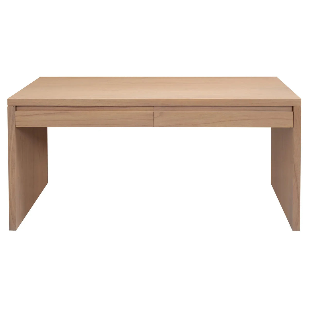 Apollo 2 Drawer Writing Desk (Natural) - Mekamart Australia