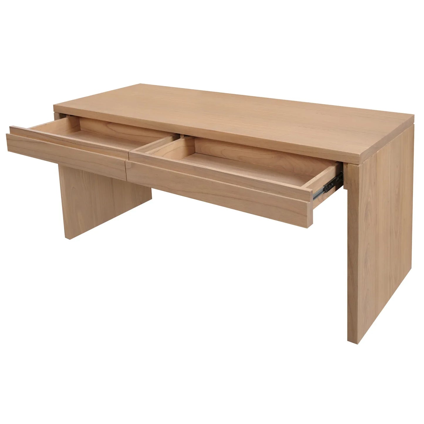 Apollo 2 Drawer Writing Desk (Natural) - Mekamart Australia