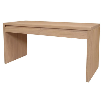 Apollo 2 Drawer Writing Desk (Natural) - Mekamart Australia