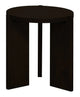 Apollo Round Solid Timber Side Table (Black) - Mekamart Australia
