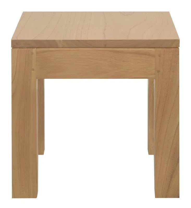 Amsterdam Solid Timber Lamp Table (Natural) - Mekamart Australia