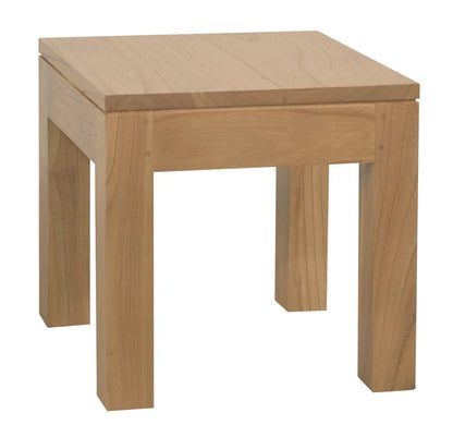 Amsterdam Solid Timber Lamp Table (Natural) - Mekamart Australia