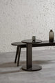 Brentwood Round Solid Timber Lamp Table (Black) - Mekamart Australia