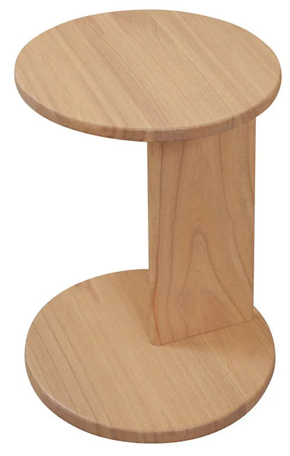 Brentwood Round Solid Timber Lamp Table (Natural) - Mekamart Australia