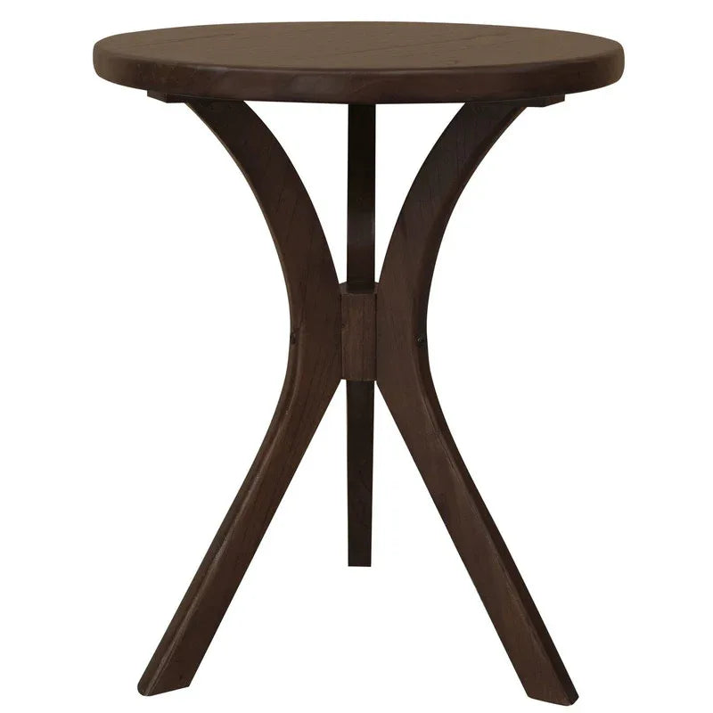 Gatsby Round Side Table - Small (Walnut) - Mekamart Australia