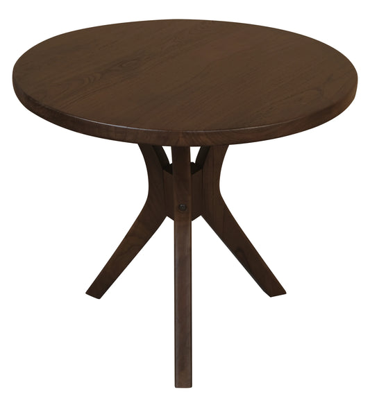 Gatsby Round Side Table - Large (Walnut) - Mekamart Australia