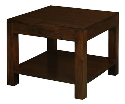 Amsterdam Solid Mahogany Timber Lamp Table 60 x 60 cm (Mohagany) - Mekamart Australia