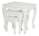 Queen Ann Nest of Table Set of 3 (White) - Mekamart Australia