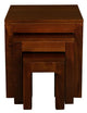 Amsterdam Nest of Table Set of 3 (Mahogany) - Mekamart Australia