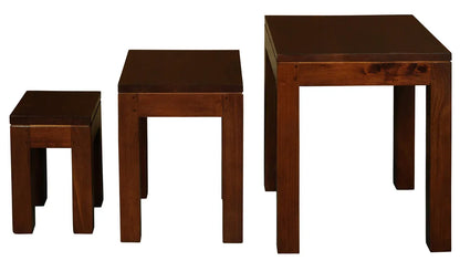 Amsterdam Nest of Table Set of 3 (Mahogany) - Mekamart Australia