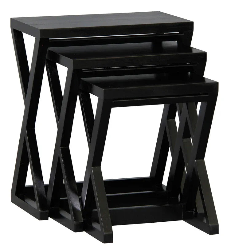 Manhattan Nest of Tables - Set of 3 (Black) - Mekamart Australia