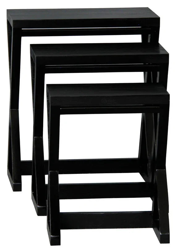 Manhattan Nest of Tables - Set of 3 (Black) - Mekamart Australia