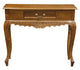 Jepara 1 Drawer Carved Sofa/Hall Table (Light Pecan) - Mekamart Australia