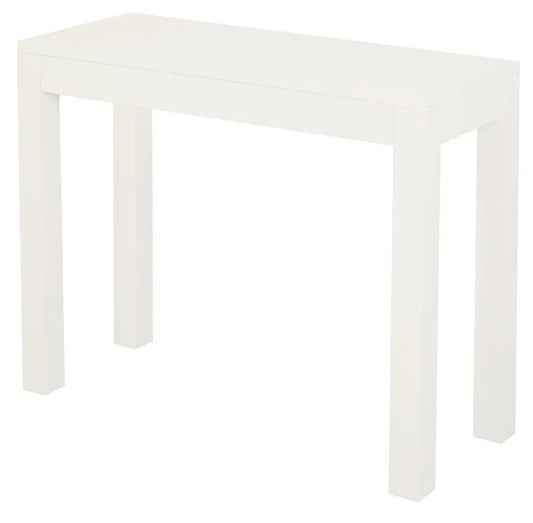 Amsterdam 1 Drawer Sofa Table (White) - Mekamart Australia