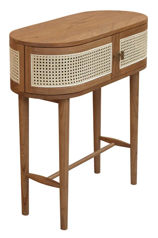 Kelly 2 Door Console Table (Almond) - Mekamart Australia