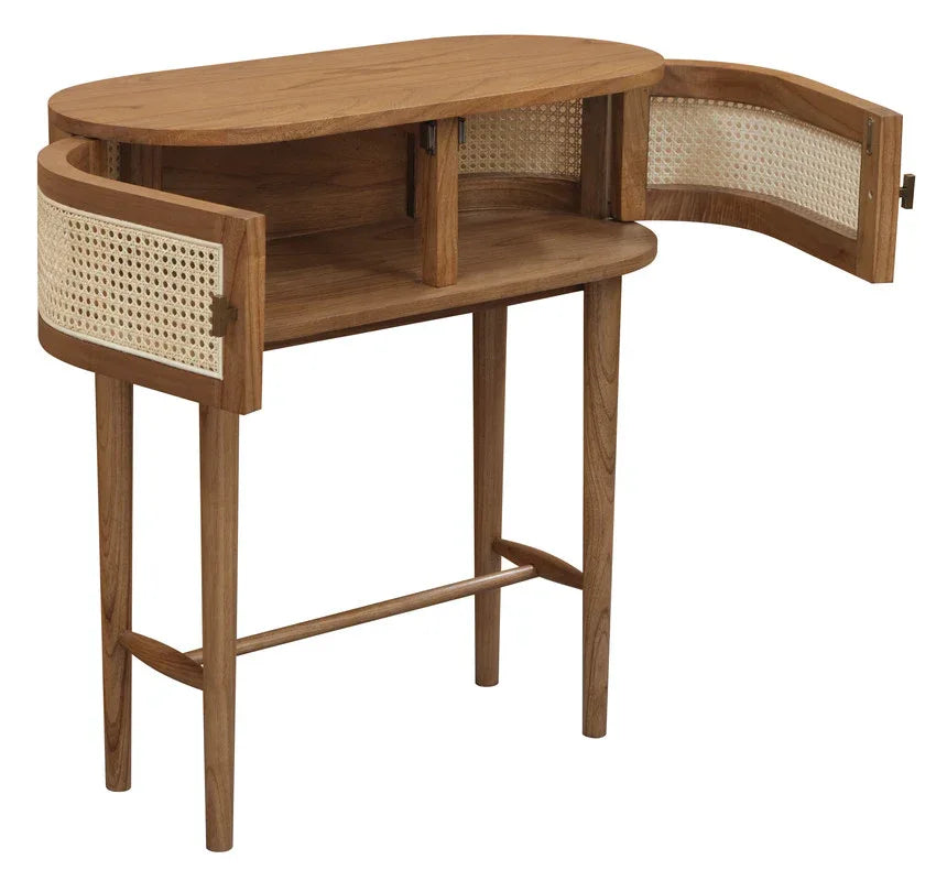 Kelly 2 Door Console Table (Almond) - Mekamart Australia