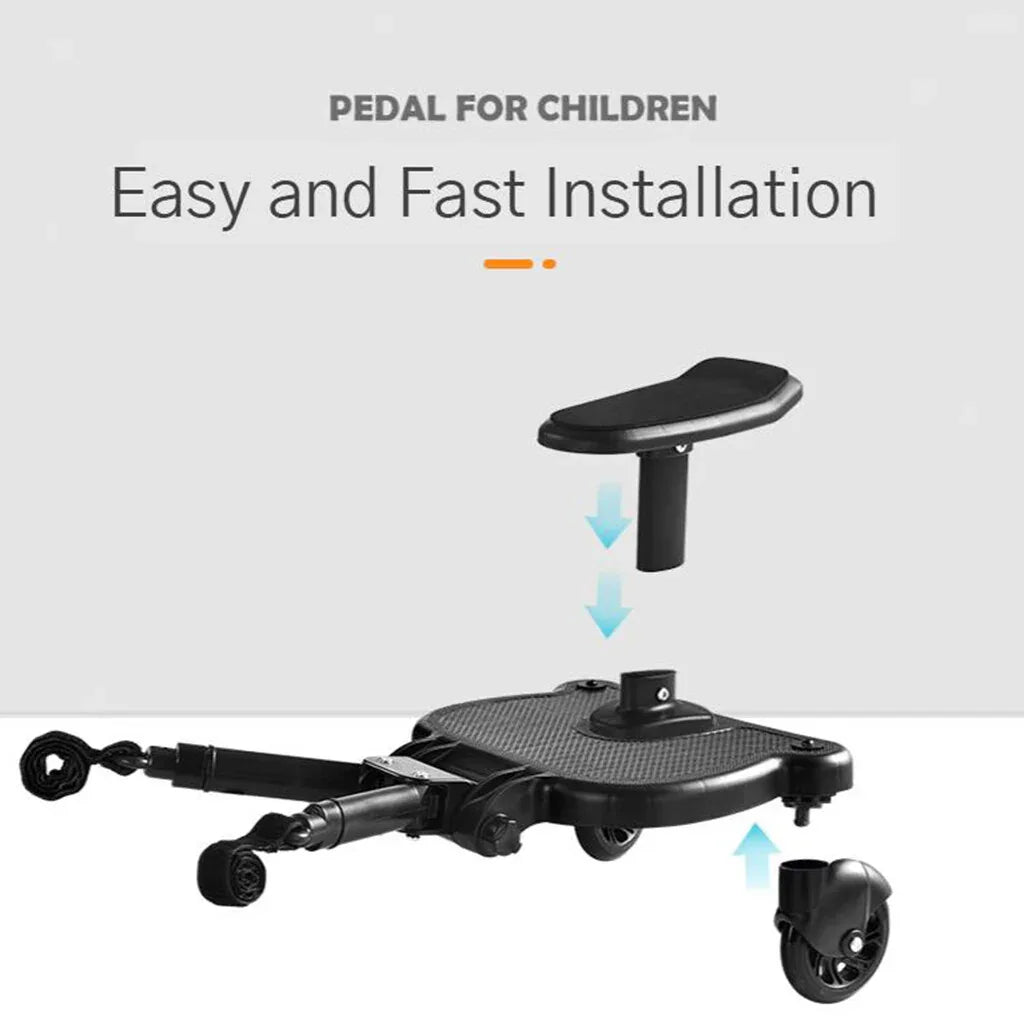 Baby Jogger Glider Board 2 in 1 Kid Stroller Board with Dismountable Seat AU black wheel - Mekamart Australia